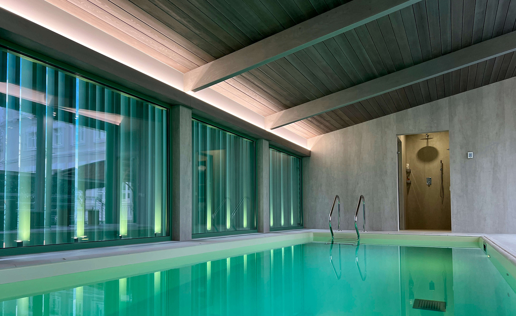 Swimming pool pavilion by PROJECT architectural bureau