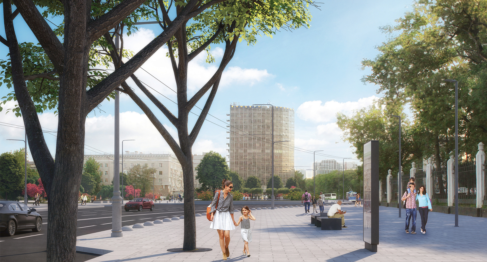 Teatralnaya Square in Rostov-on-Don Landscape Concept by PROJECT architectural bureau