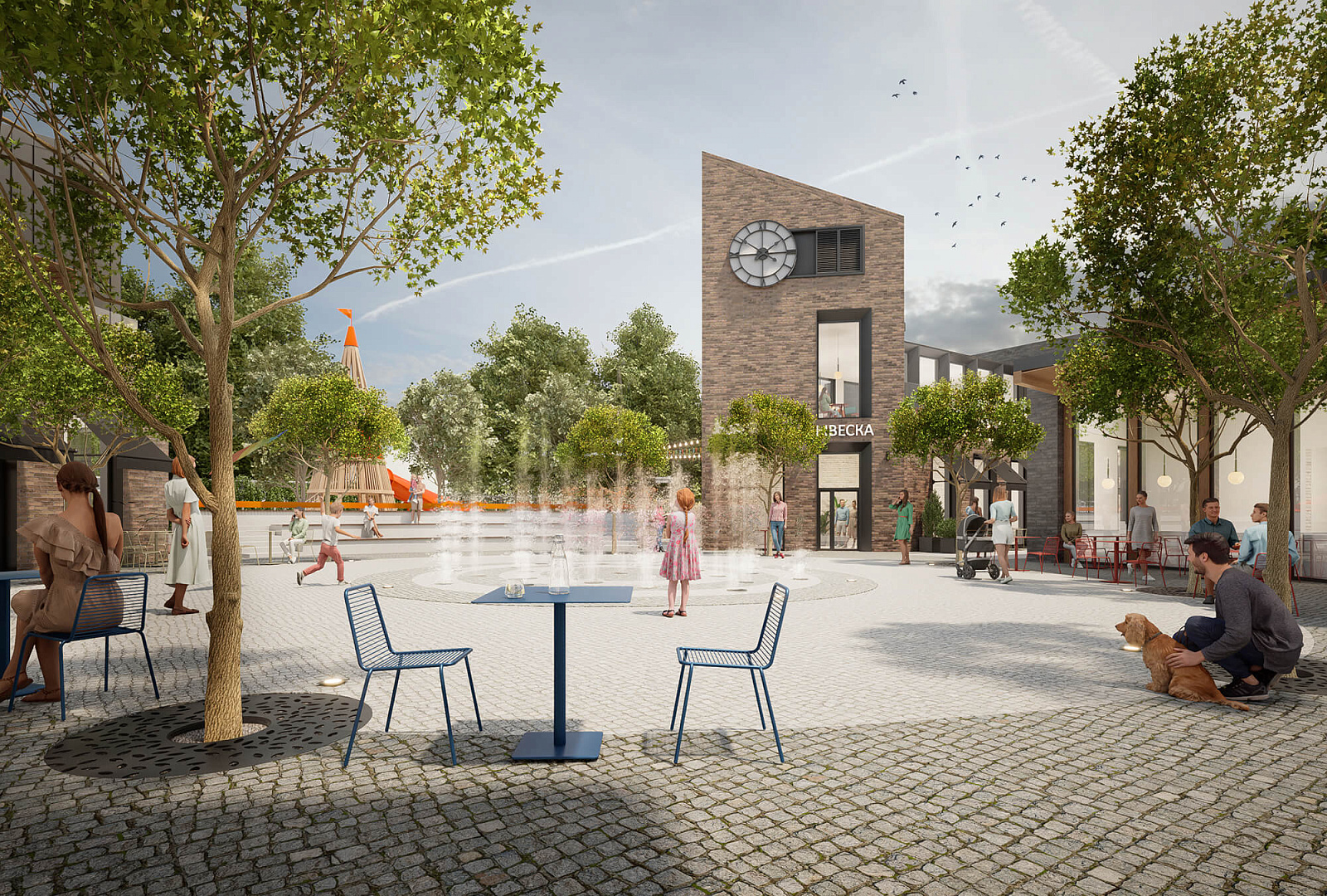 New type of shopping complex concept 