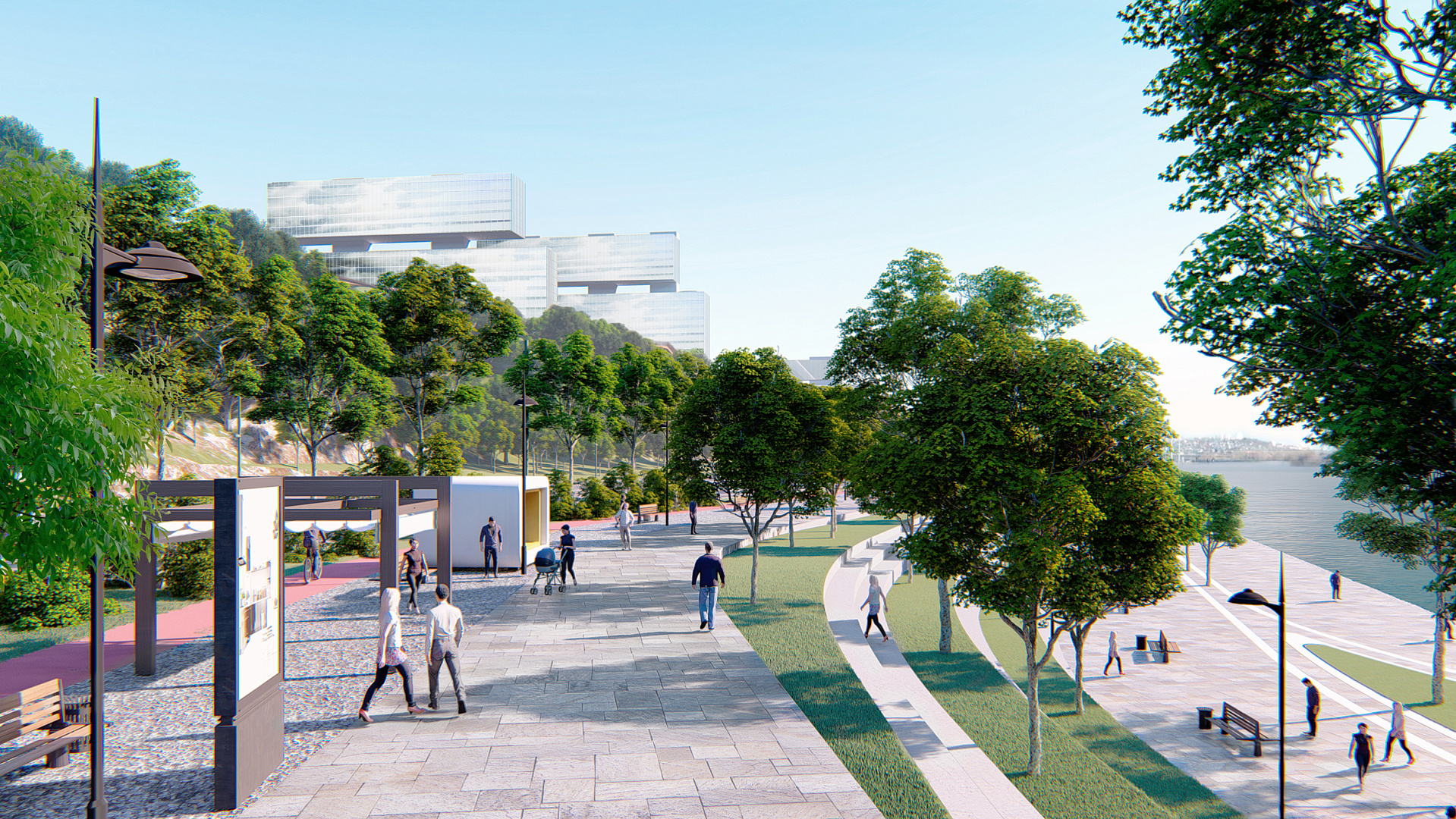 Belaya River Embankment Concept in Ufa by PROJECT architectural bureau