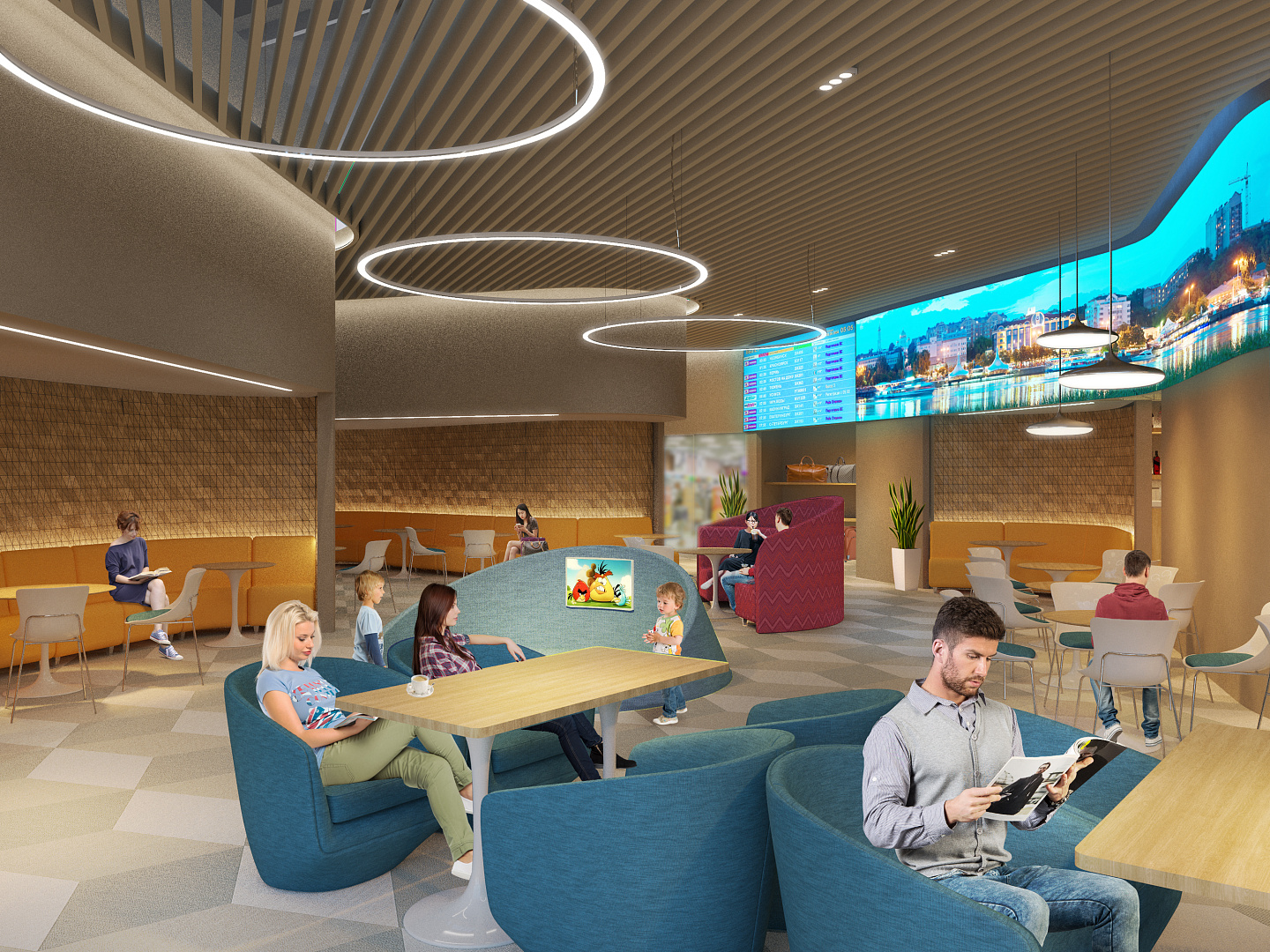Airport Interior Competition Concept by PROJECT architectural bureau