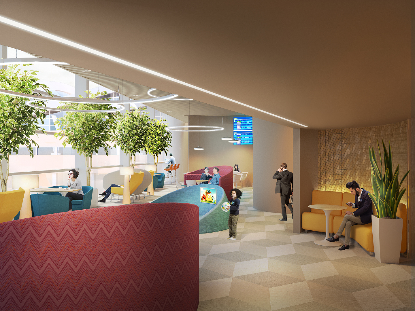 Airport Interior Competition Concept by PROJECT architectural bureau