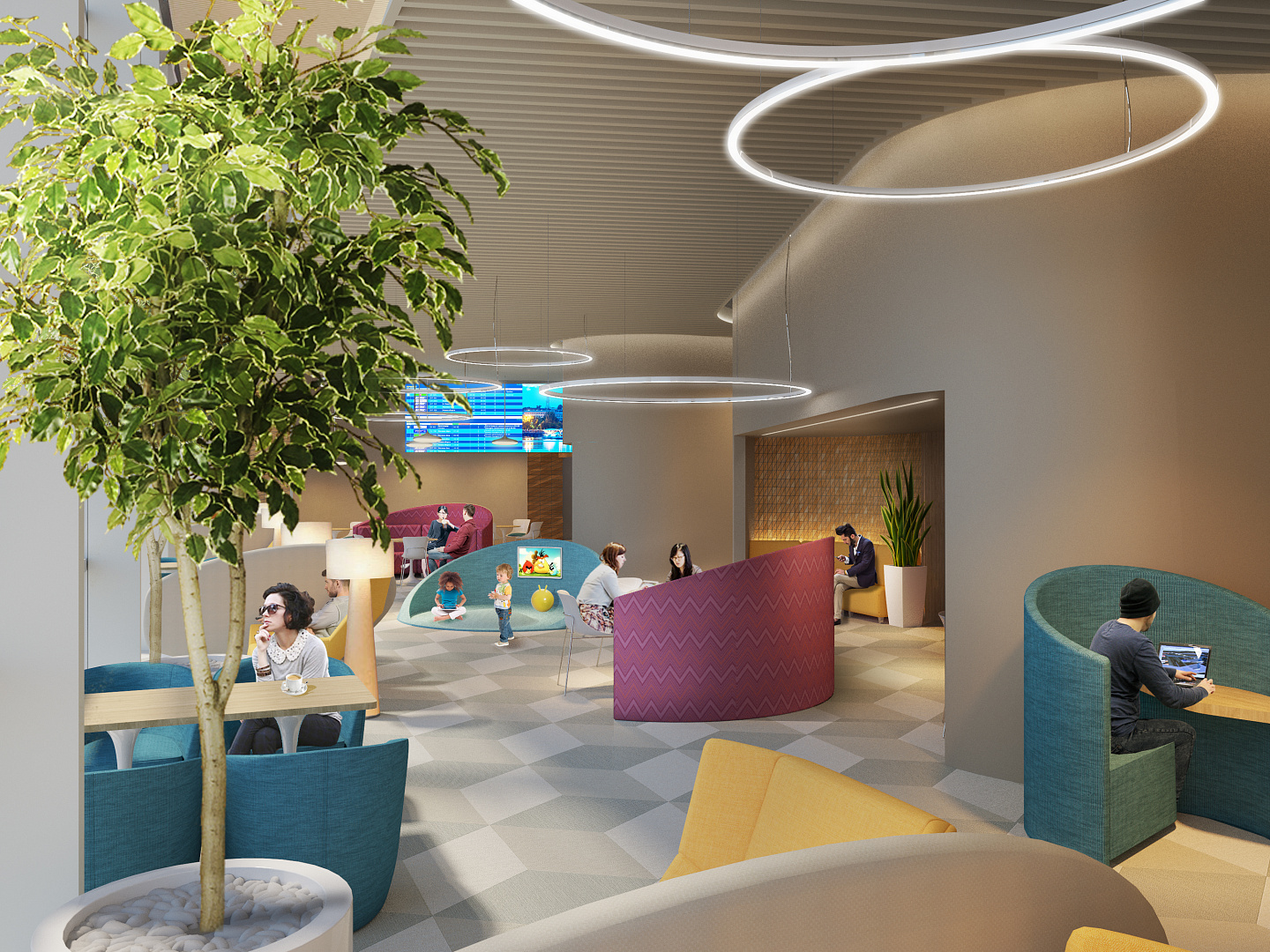 Airport Interior Competition Concept by PROJECT architectural bureau