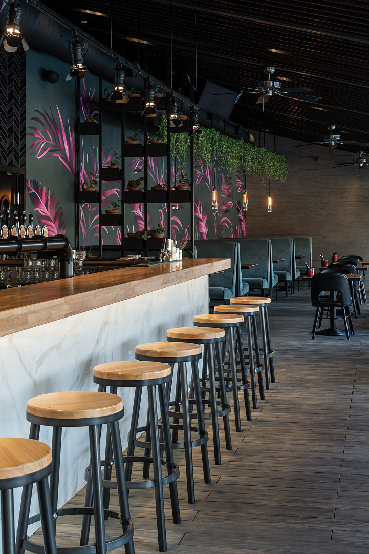 BBQ Bar&Grill Restaurant by PROJECT architectural bureau