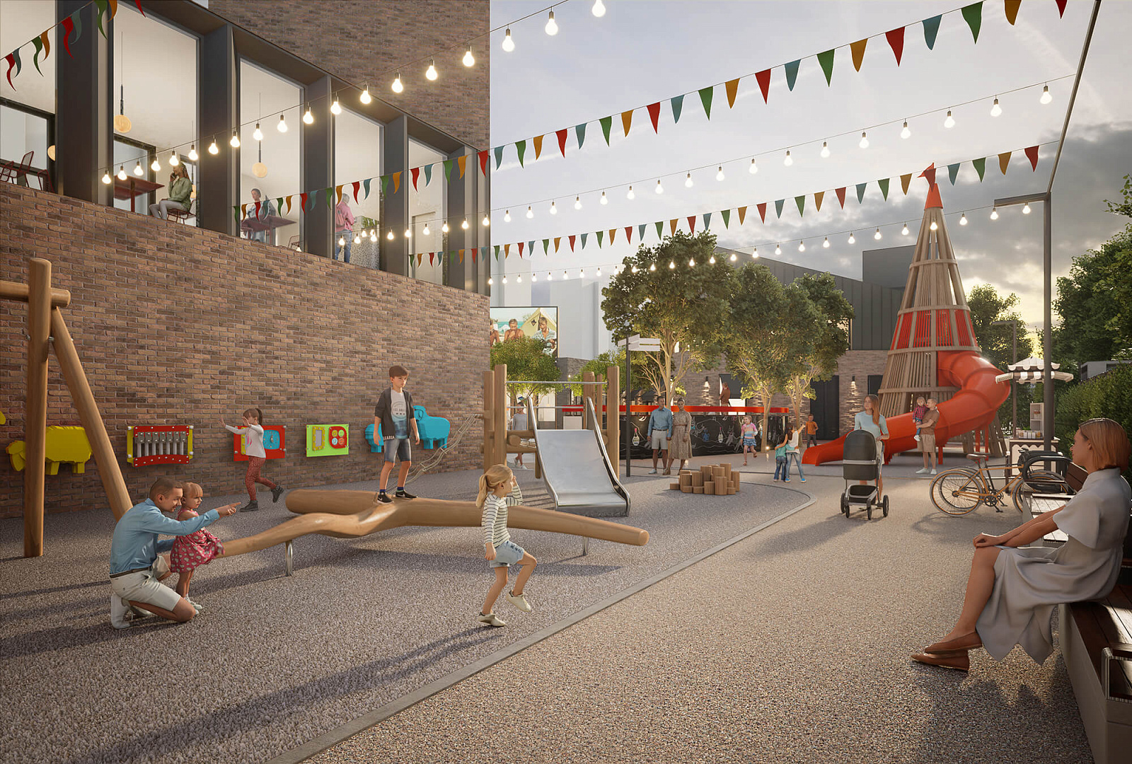 New type of shopping complex concept 