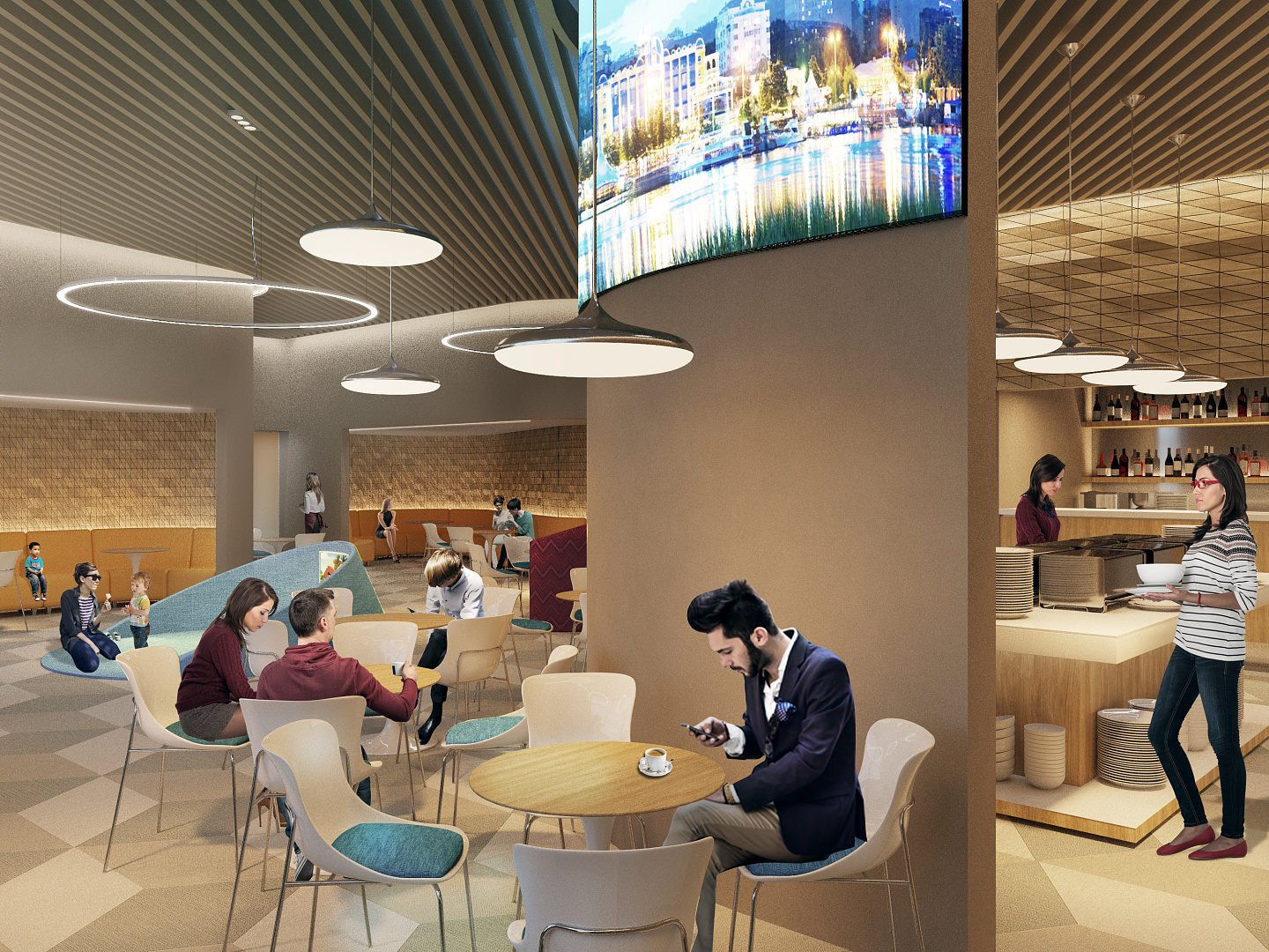 Airport Interior Competition Concept by PROJECT architectural bureau