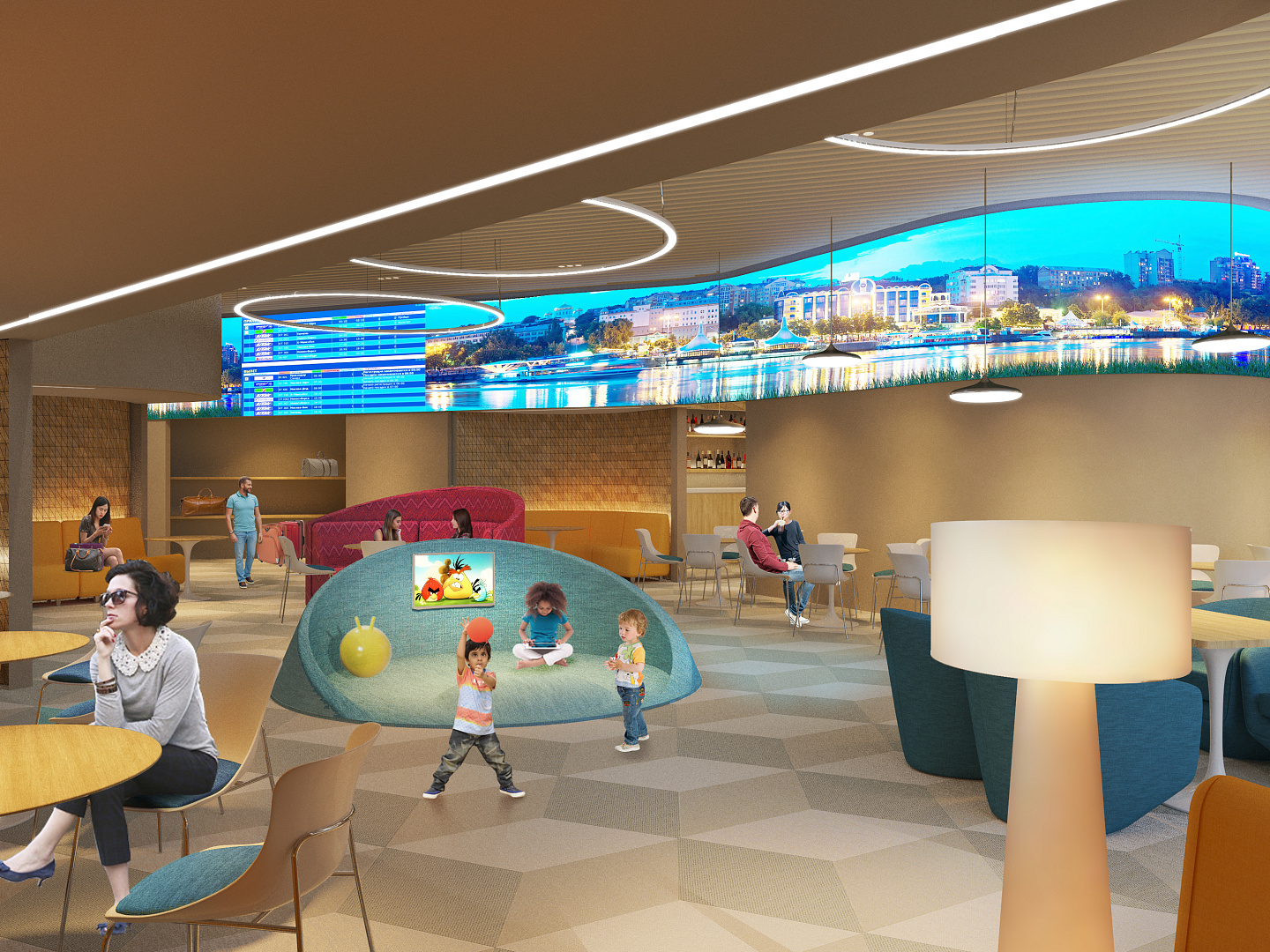Airport Interior Competition Concept by PROJECT architectural bureau