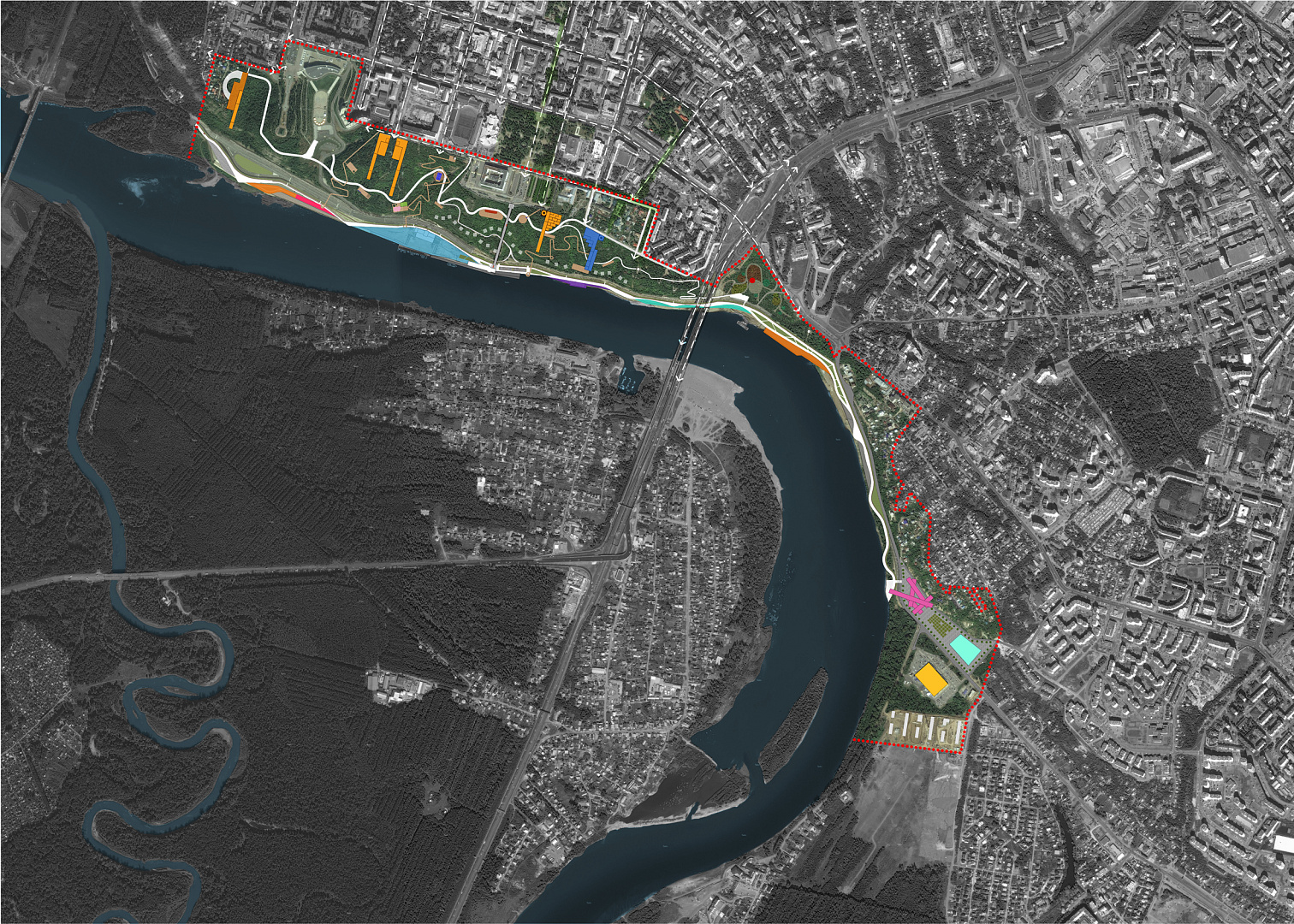 Belaya River Embankment Concept in Ufa by PROJECT architectural bureau
