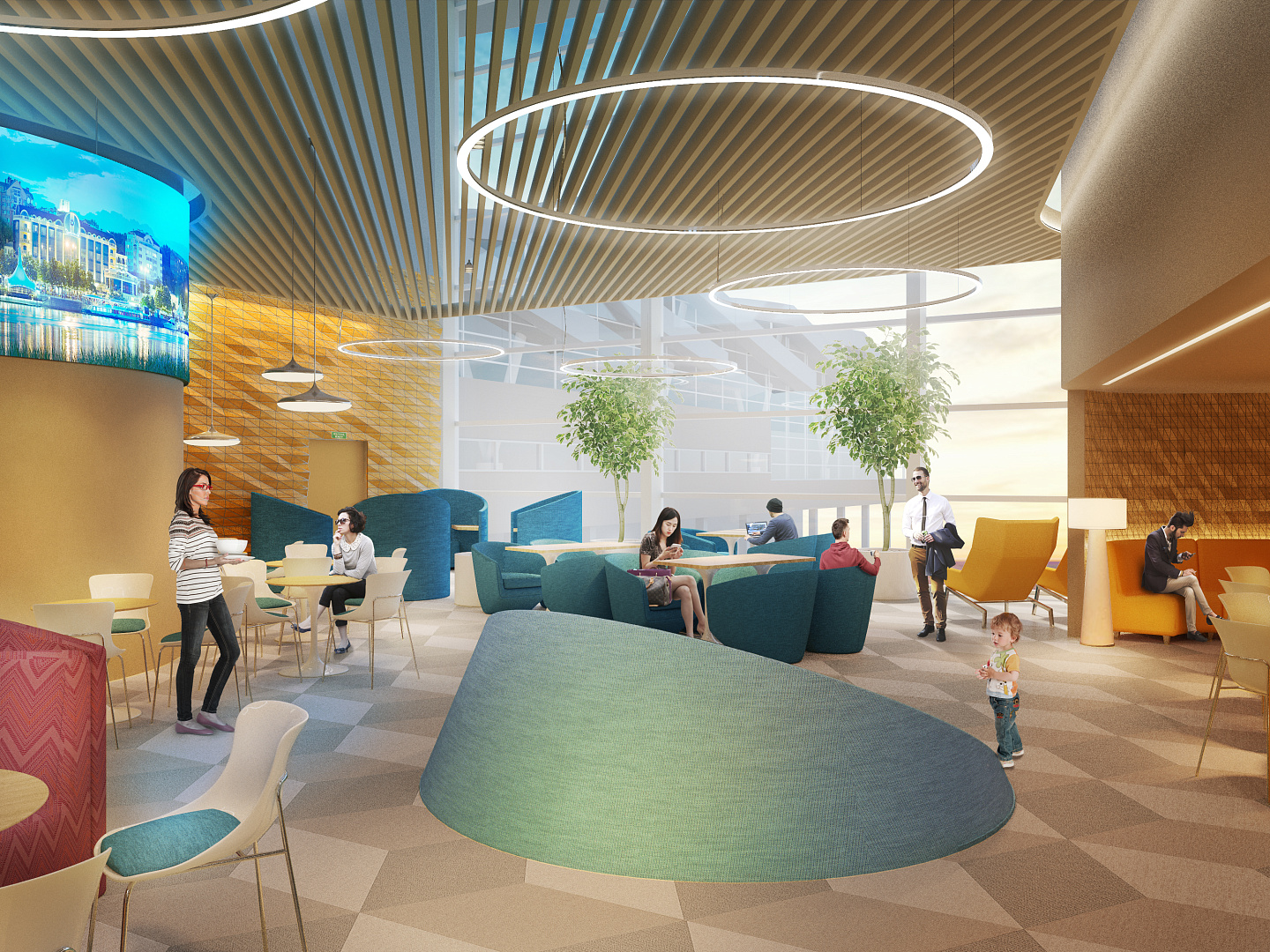 Airport Interior Competition Concept by PROJECT architectural bureau
