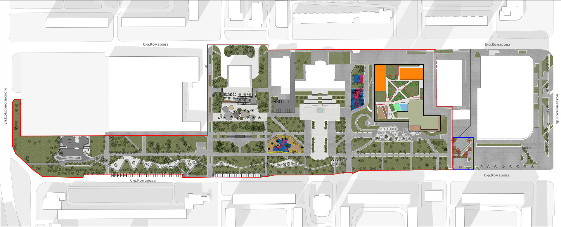Komarov Boulevard Concept by PROJECT architectural bureau
